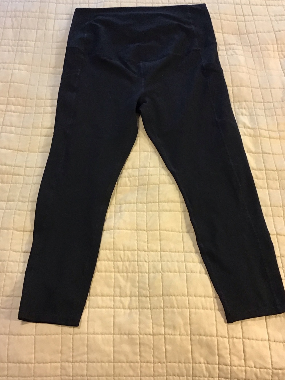 Fabletics Black High-Waist Maternity Leggings
